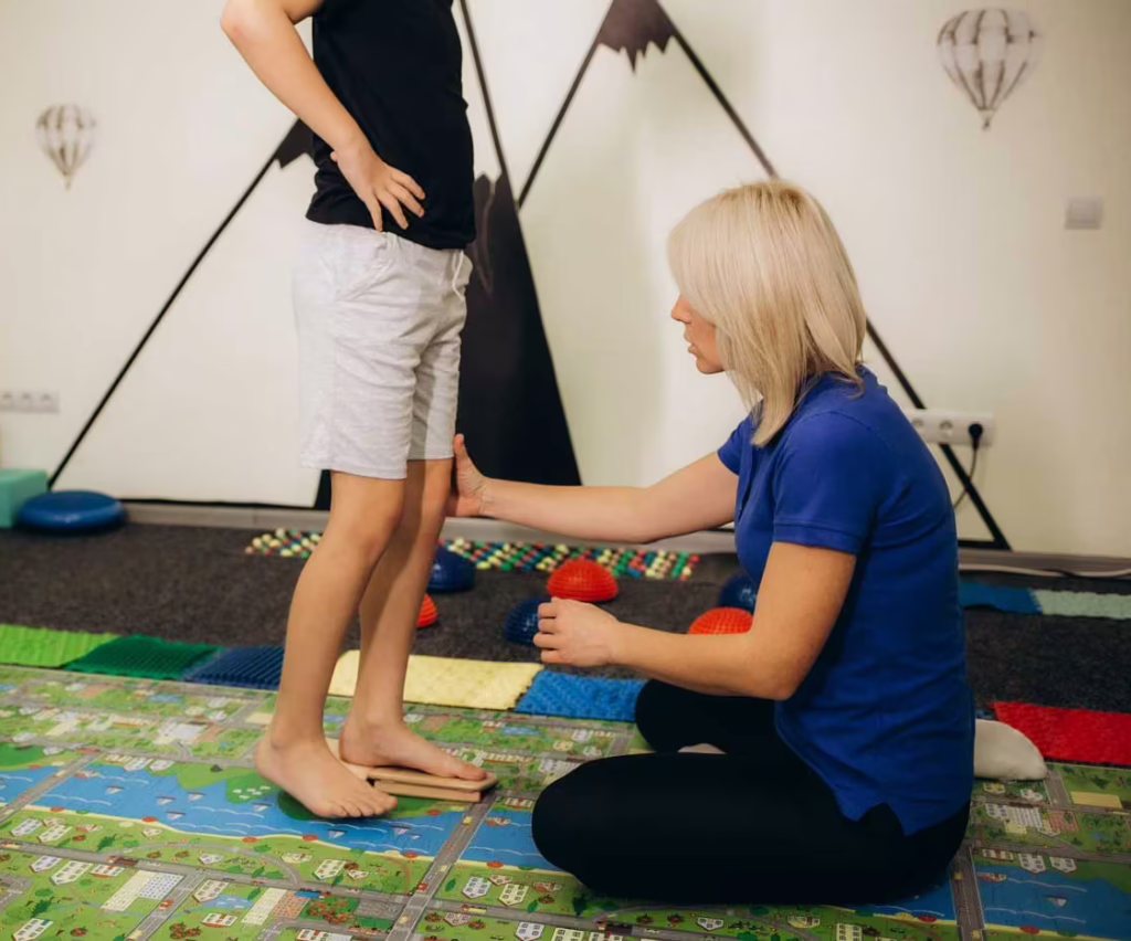 kid on sensory mat massage during sensory integrat 2025 03 17 23 05 10 utc e1753114373247